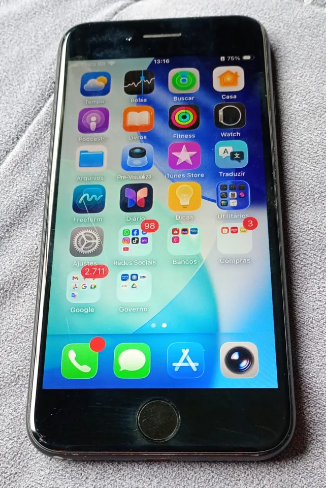 Iphone SE 2020 64gb de memória, bateria  74%