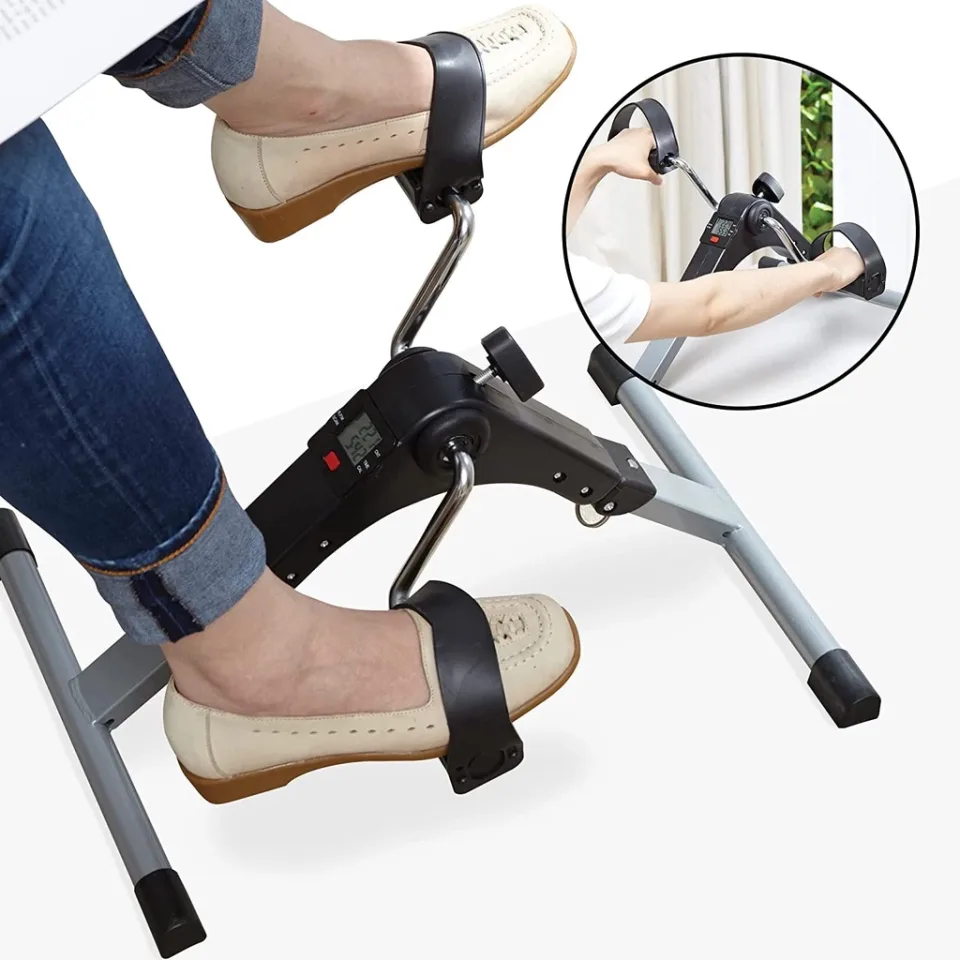 Mini Bicicleta Ergometrica fisioterapia braços e pernas kit