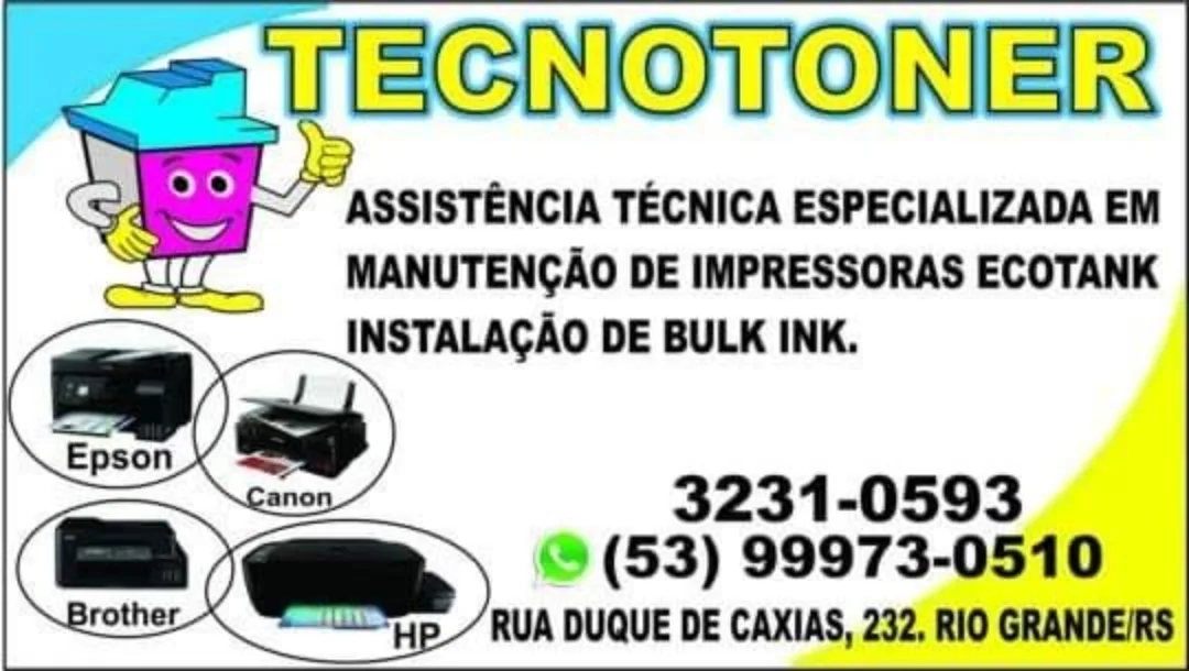 Manutenção Impressoras, especializado em Ecotanks